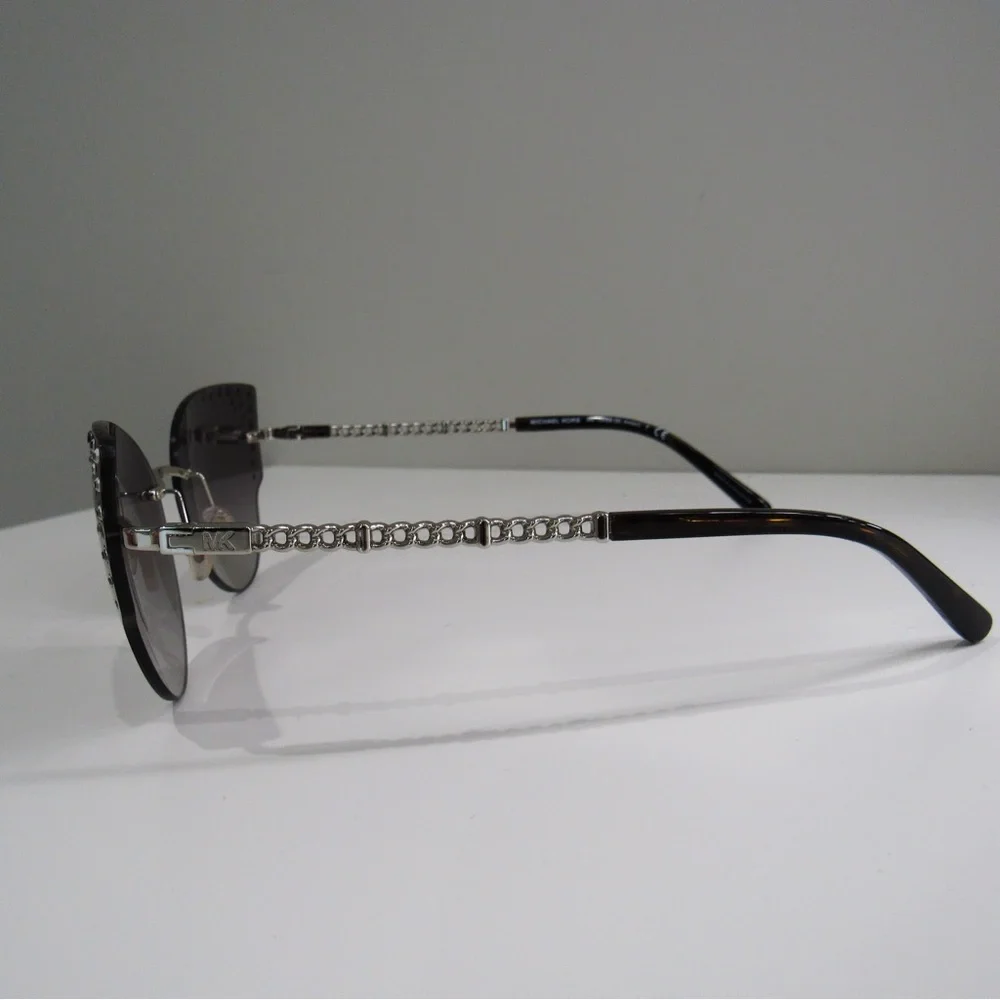 Michael Kors Black Studded Cat-Eye Sunglasses | MK1058B St. Anton - Picture 9 of 15
